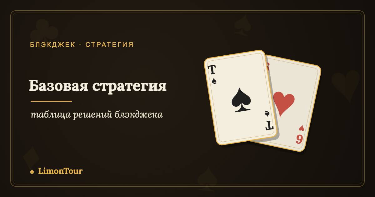 таблица решений блэкджека